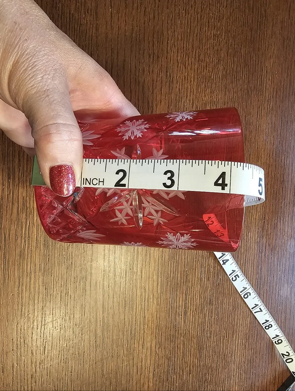 WATERFORD 2020 SNOWFLAKE WISHES LOVE TUMBLER CRANBERRY